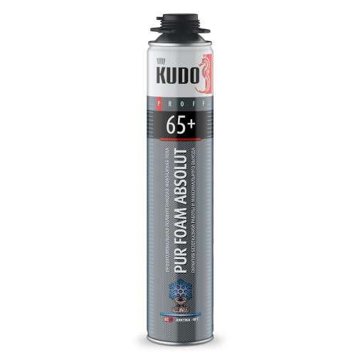 Пена KUDO PROFF монтажная  зимняя (-13С) полиуретан. 65++ 1л