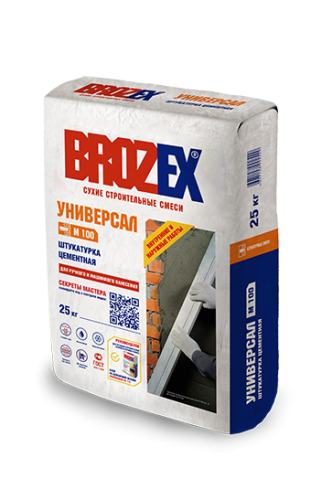 Штукатурка Brozex М-100, 25кг, цементная