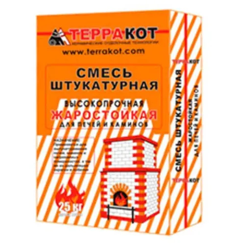 Штукатурка глино-шамотная жаростойкая (25 кг) TEPPAKOT