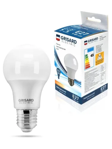 Лампа Включай  9 светодиодн. LED 8W Е27 4000К 220V шарик