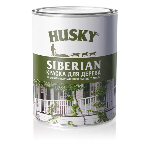 Краска для дерева акриловая HUSKY SIBERLAN База С (0,9л)