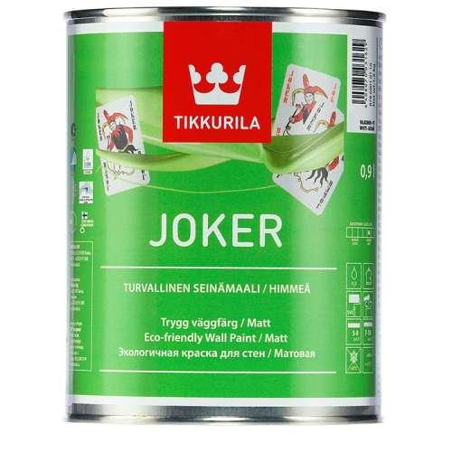 Краска для стен и потолков ТИККУРИЛА JOKER С 0,9л