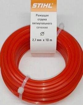 Струна 2,7ммх10м пятиугольного сечения STIHL