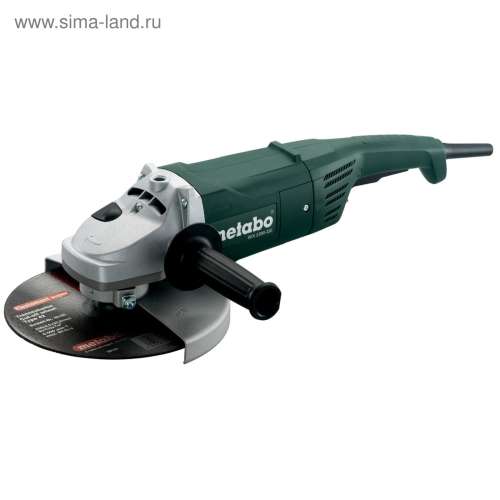 Шлифмашина УШМ W2200-230, 2200Вт, 6600об/мин, 230мм, 5,2кг, кабель 4м (Metabo) 
