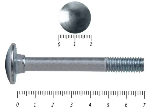 Болт мебельный DIN 603  цинк 8,0х70 