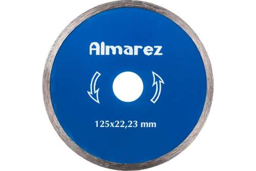 Диск мокрый отрезной алмазный 125x22.23мм тонкий 1,2мм  "Almarez" Керамика 302125