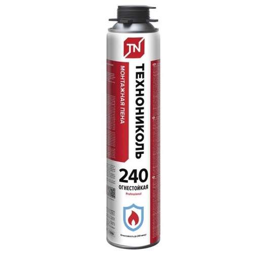 Пена ТЕХНОНИКОЛЬ 240 PROFESSIONAL монтажная огнестойкая 950 гр.