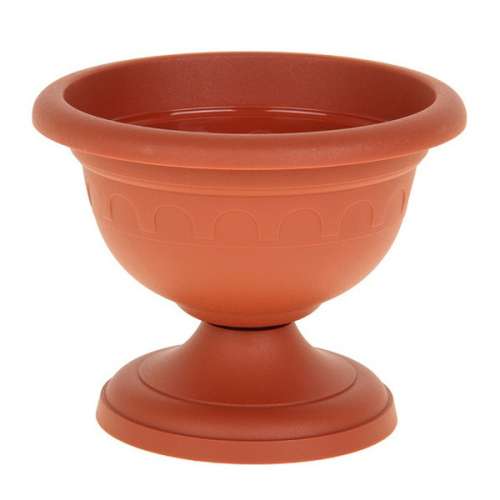 Горшок пласт вазон Колывань низкий 3,4л терракот D=26см