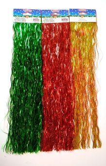 Дождик 40см четырехслойный цветной А-4091Д