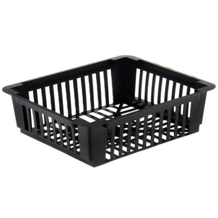 Корзина д/луковичных квадратная черная