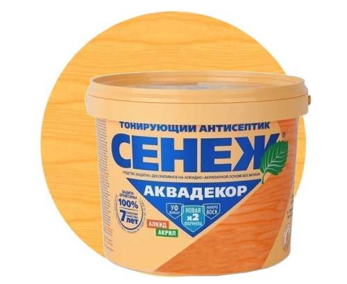 Антисептик декоративный Сенеж Аквадекор, Сосна-103 0,9кг