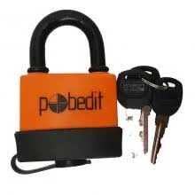 Замок навесной Бастион-1 всепогодный, с закаленной дужкой, 70мм, Pobedit 8111070