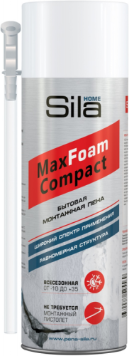 Пена СИЛА монтажная всесез. HOME Max Foam Compact 400мл