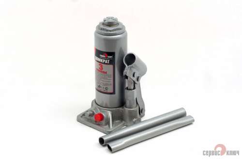 Домкрат 3т гидравлический высота 180-350, кейс 75033