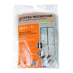 Сетка москитная PRAKTISCHE 0,5х2,1м магнит, с рисунком П4756