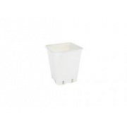 Горшок для рассады 2л белый квадрат