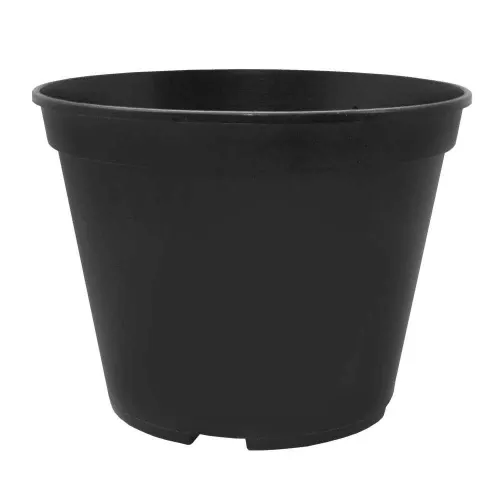 Горшок для рассады 2л черный круглый