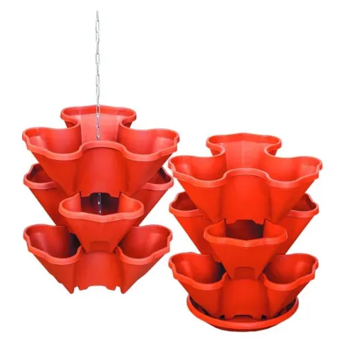 Кашпо-каскад ЛИВИЯ из 3-х горшков терракот