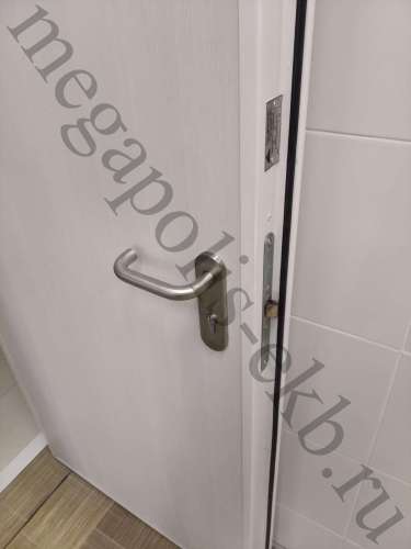 Дверь рентгенозащитная(982-2,850*2050 L Замок Г-12.11 ручка нажимная (хром)