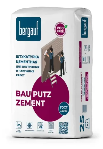Штукатурка цементная Bergauf Bau Putz Zement 25кг