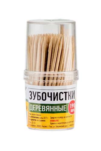 Зубочистки деревянные 190шт "Домашний сундук"