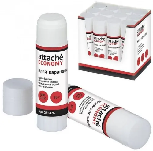 Клей-карандаш 36г Attache 255476