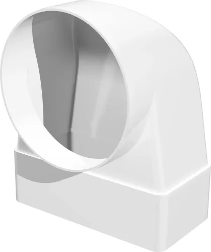 Соединитель угловой 60х120 D=100 (с фитингом) Эковент 612СК10ФП