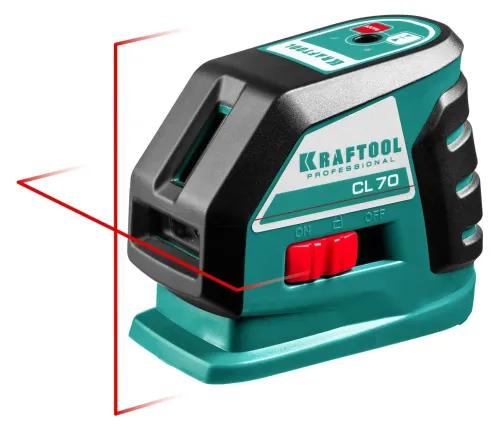 Нивелир лазерный KRAFTOOL CL70 20м/70м, IP54, точн. +/-0,2мм/м 4хАА 34660