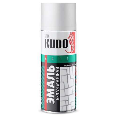 Эмаль 87 аэрозольная универсальная KUDO Сигнальный белый 520 мл